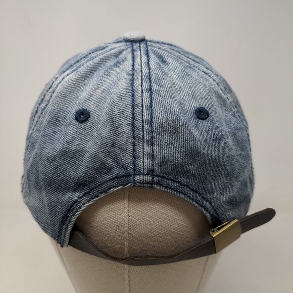 Unbranded Men's Slideback Hat Blue Size OSFM Denim Blank Cotton - Picture 5 of 7